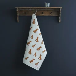 Sweet William Vizsla Tea Towel