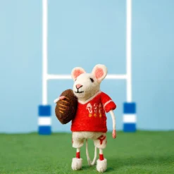 Sew Heart Felt Wales Rugby Mouse