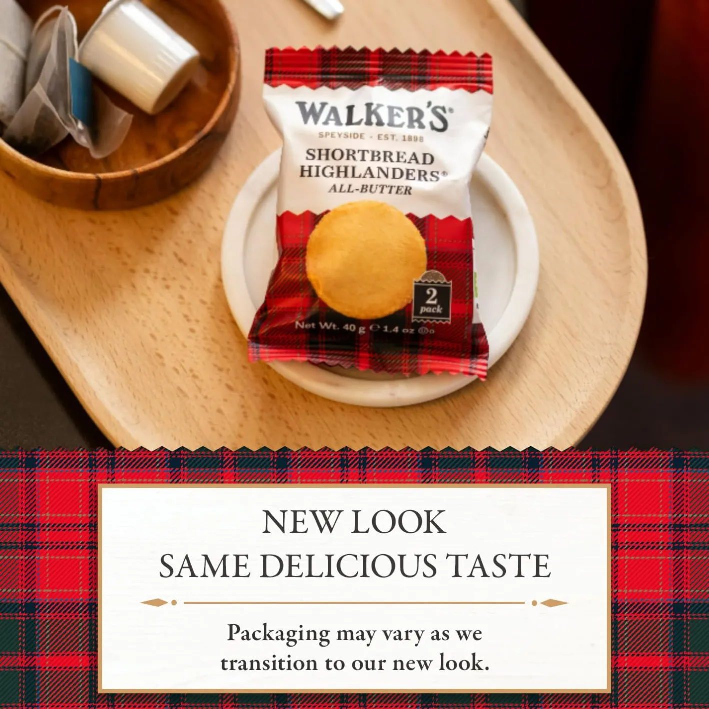 Tea & Biscuits Walkers Shortbread Highlander 2pk
