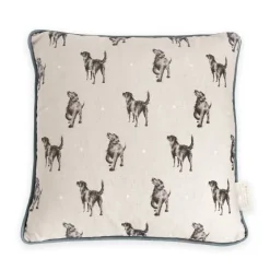 Wrendale Designs 'Walkies' Decorative Pillow