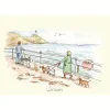 Two Bad Mice Walkies  Greetings Card