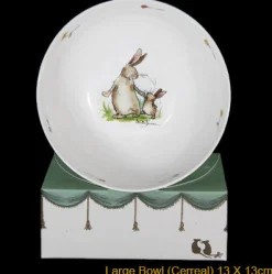Two Bad Mice Walking Together Large Bone China Bowl
