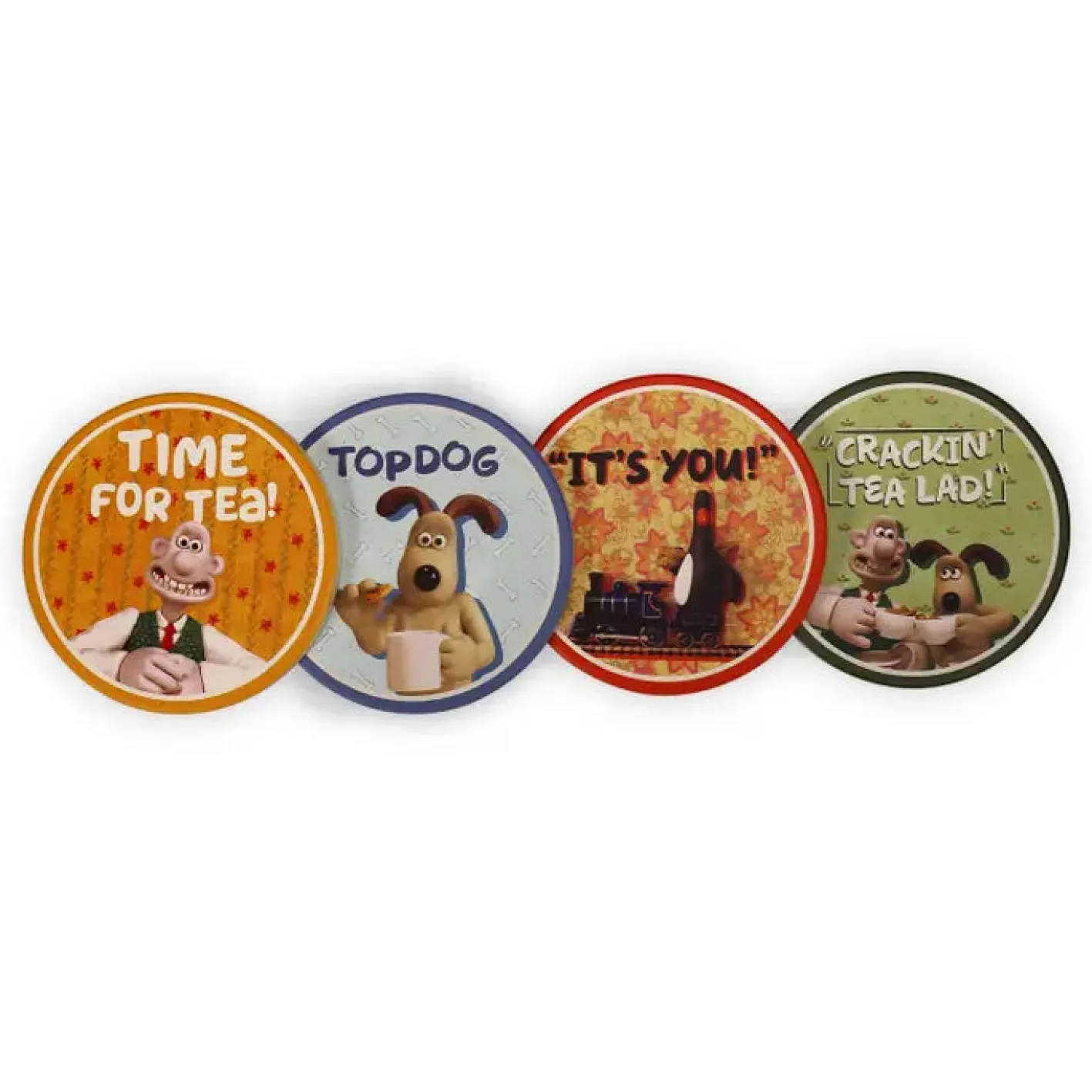 Half Moon Bay Wallace and Gromit Ceramic Coasters