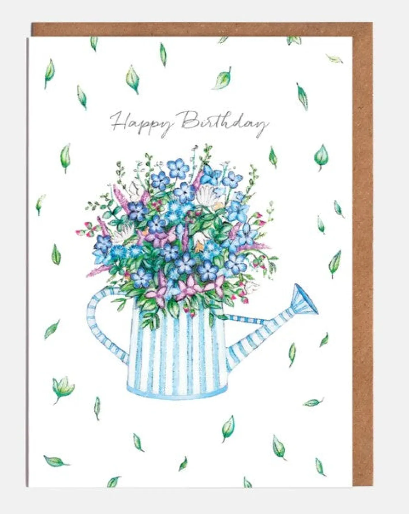 Lottie Murphy Watering Can Floral Birthday Card