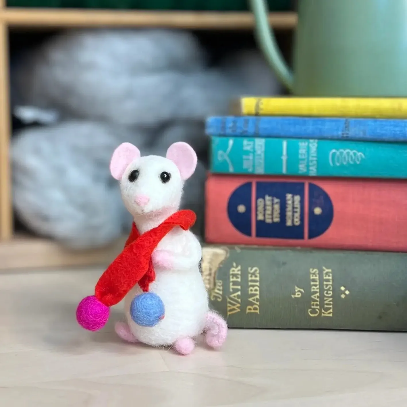 The Crafty Kit Co. Wee Winter Mouse Needle Felting Kit