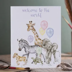 Wrendale Designs 'Welcome to the World' Greetings Card