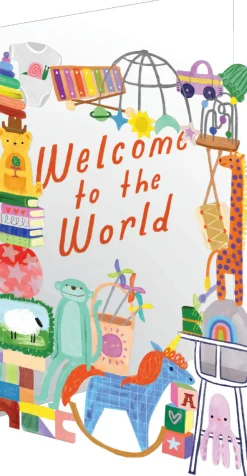 Roger La Borde Welcome to the World, Lasercut Greeting card