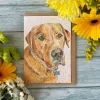 Jen Winnett Wellie the Labrador Blank Greetings Eco Card