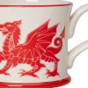 Moorland Pottery Welsh Dragon Red Mug by