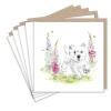Paper Shed Design Westie and Foxgloves Set of 5  Notecards