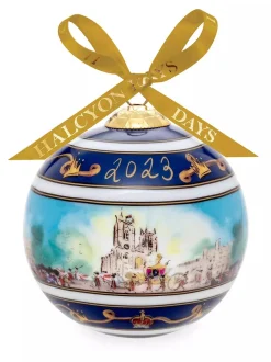 Halcyon Days Westminster Abbey Bone China 4" Large Bauble