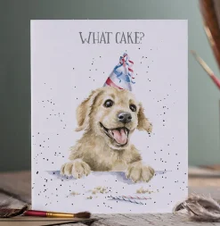 Wrendale Designs 'What Cake?' Birthday Greetings Card