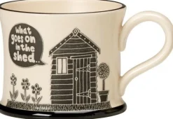 Moorland Pottery What Goes on in the Shed Mug by