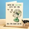 Bewilderbeest When The Shitake Hits The Fan Greetings Card