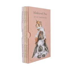 Wrendale Designs Whiskers & Paws - Set of 3 Notebooks