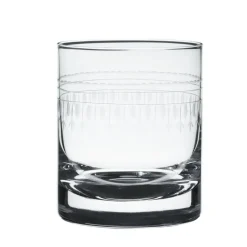 The Vintage List Whisky Glass with Ovals Design by