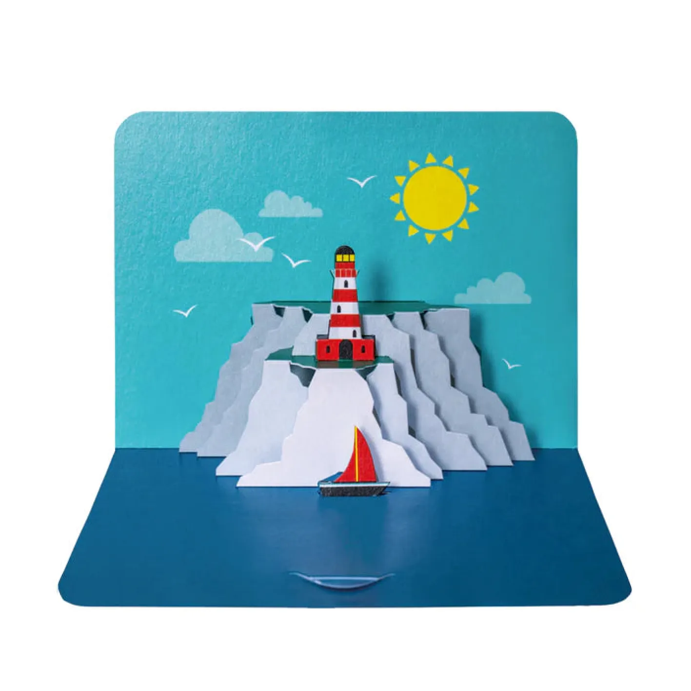 The Art File White Cliffs Pop Out Greeting Card