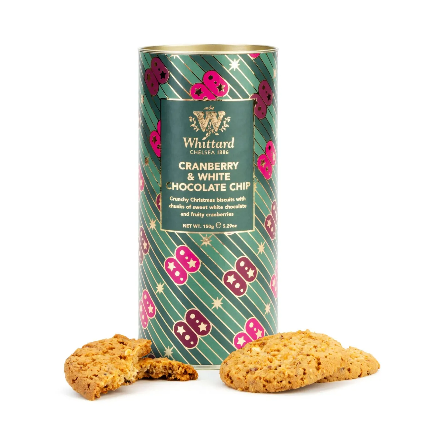 Whittard of Chelsea Whittard Cranberry and White Chocolate Biscuits