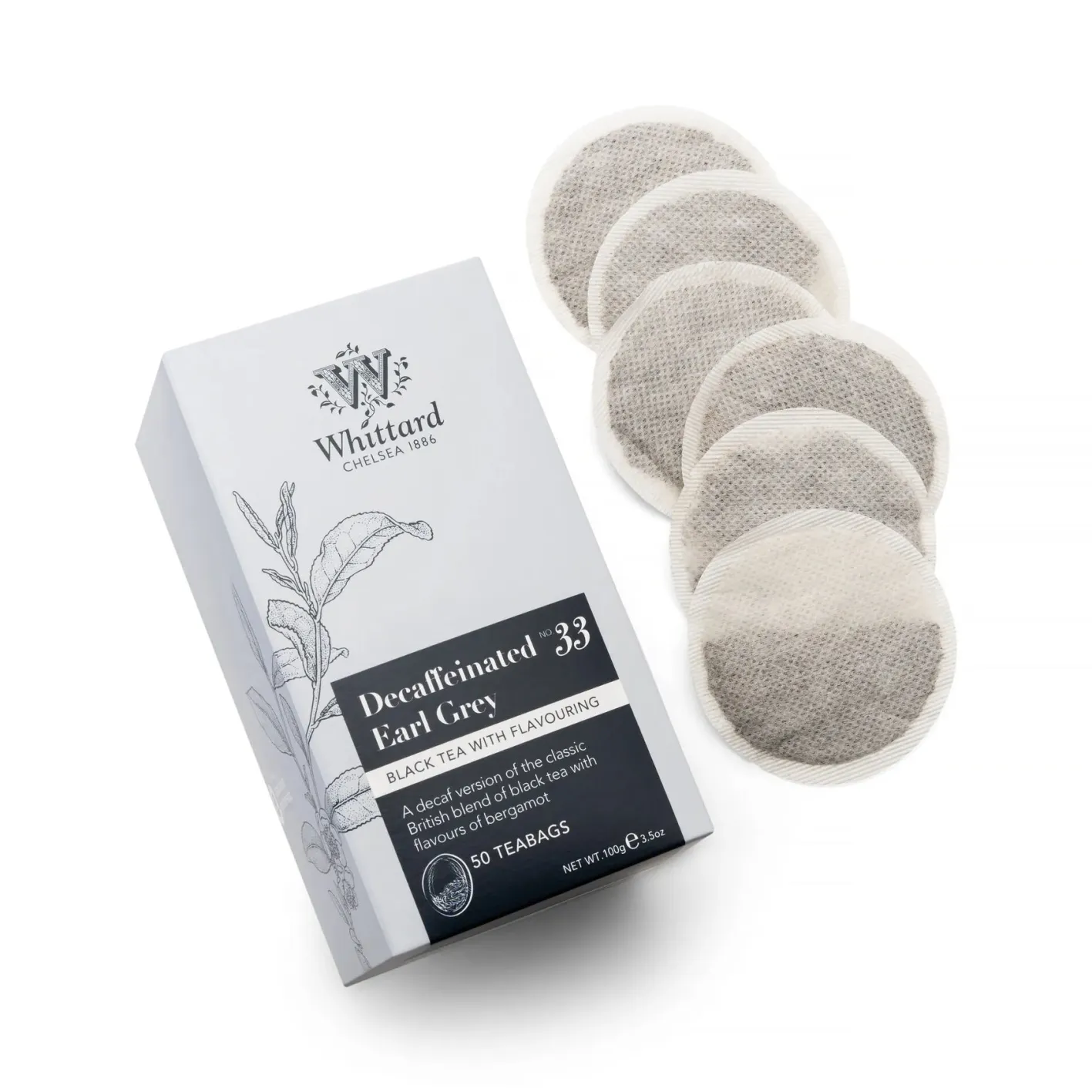 Whittard of Chelsea Whittard Decaf Earl Grey 50 Traditional Teabags
