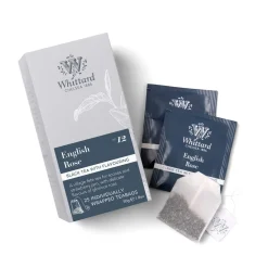 Whittard of Chelsea Whittard Silver English Rose Individually Wrapped Teabags