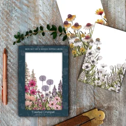 Toasted Crumpet 'Wildflower Meadow' Regency Gardens Boxed Set of 8 Notecards