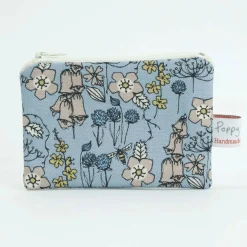 Poppy Treffry Wild Flowers Small Flat Coin Purse
