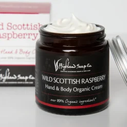 The Highland Soap Company Wild Scottish Raspberry Hand & Body Organic Cream