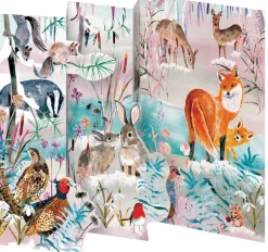 Roger La Borde Wild Winter's Song Fox Tri-fold Card Pack