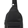 Ori London Willesdon B All Black Recycled Nylon Crossbody Bag- Large