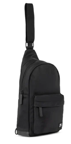Ori London Willesdon B All Black Recycled Nylon Crossbody Bag- Large
