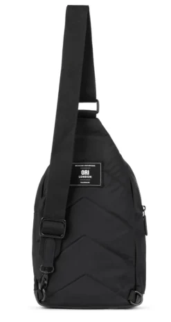 Ori London Willesdon B All Black Recycled Nylon Crossbody Bag- Large