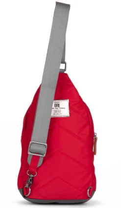 Ori London Willesdon B Cranberry Recycled Nylon Crossbody Bag- Large