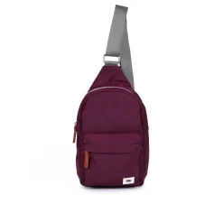 Ori London Willesdon B Plum Recycled Nylon Crossbody Bag- Large