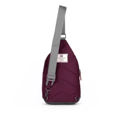 Ori London Willesdon B Plum Recycled Nylon Crossbody Bag- Large
