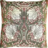 Signare William Morris Pimpernel and Thyme Red Pillow