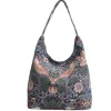 Signare William Morris Strawberry Thief Hobo Bag - Blue