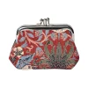 Signare William Morris Strawberry Thief Red Frame Coin Purse