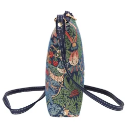 Signare William Morris Strawberry Thief Blue Sling Bag