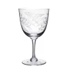 The Vintage List Wine Glass with Fern Design