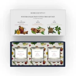 Home County Candles Winter Collection Votive Trio Gift Set