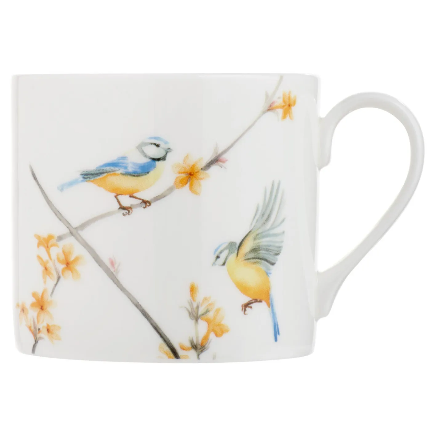 Jane Abbott Designs Winter Jasmine & Blue Tit Small Mug