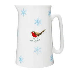 Jane Abbott Designs Winter Robin Bone China Large Jug
