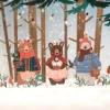 Dapple & Dot Wintery Bears Wooden Decorations