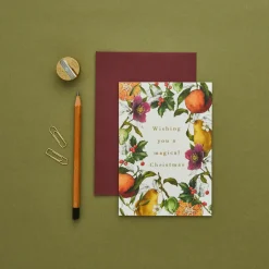 Catherine Lewis Wishing You a Magical Christmas - 'Winter Decadence' Card