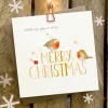 Ginger Betty Wishing You a Very Merry Christmas Robin Card