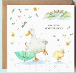 West Country Designs 'With Love on Mother's Day' Duck and Duckling Card