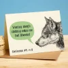 Bewilderbeest Wolf Creature Confession Greetings Card