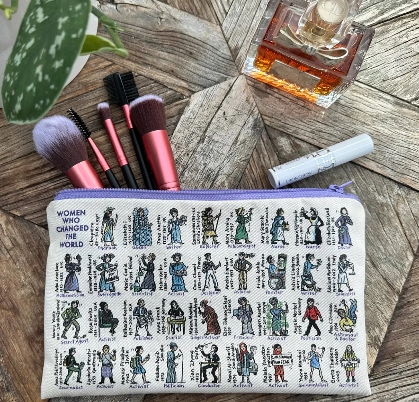 Picturemaps Women Who Changed the World Zip Bag