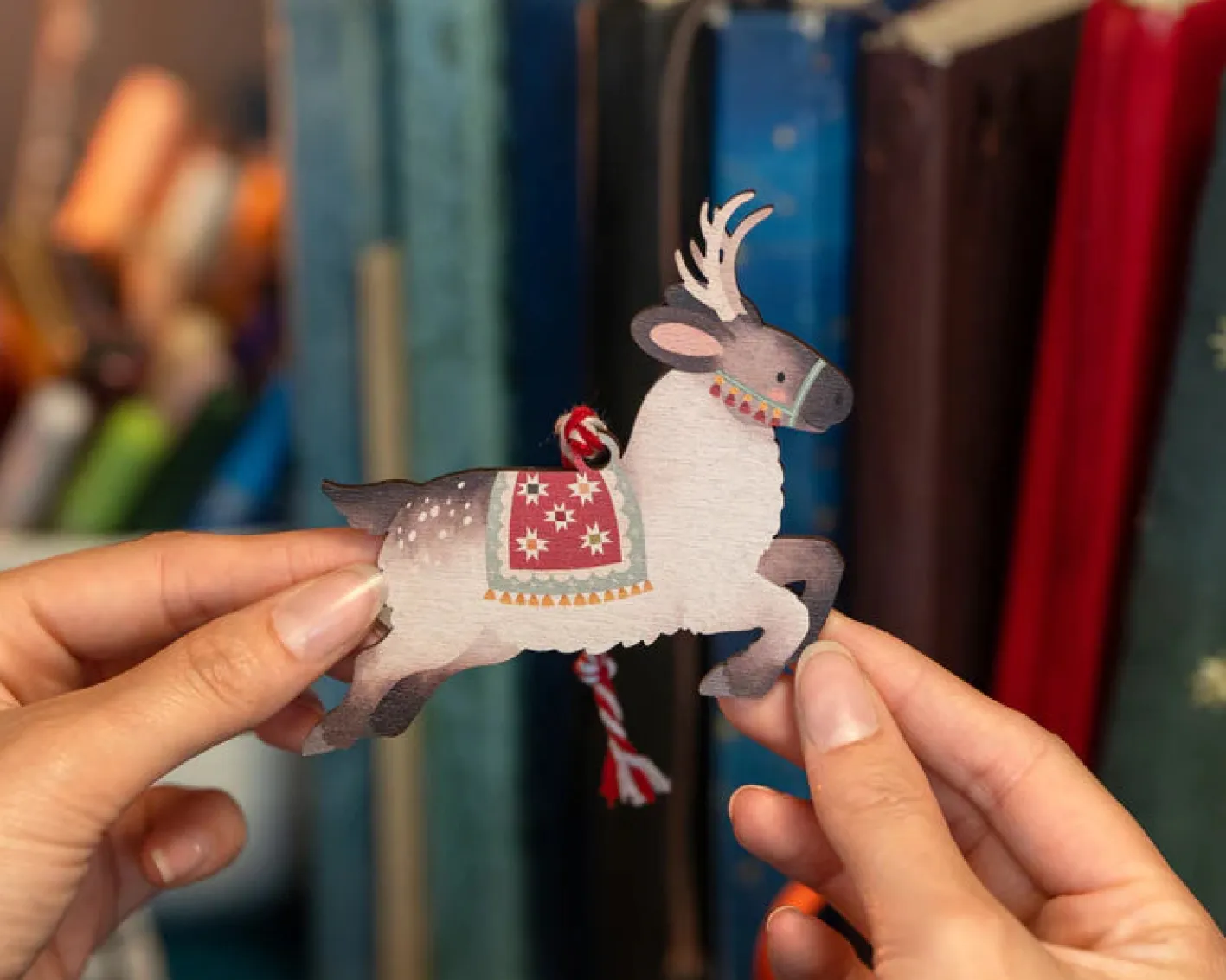 Dapple & Dot Wooden Reindeer Christmas Decorations