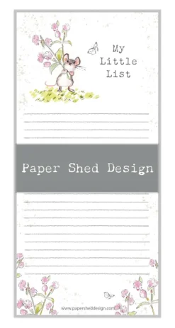 Paper Shed Design Woodland Mouse "My Little List" Magnetic List Pad